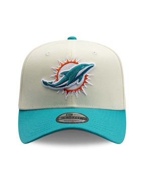 Gorra visera curva snapback para fútbol americano New Era Sponge Bob NFL Miami Dolphins unisex