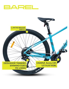Bicicleta de montaña Gravel rodada 29 unisex