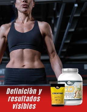 Kit de suplementación Fit Nutrition con proteína whey y creatina monohidratada sabor vainilla de 2.2 kg