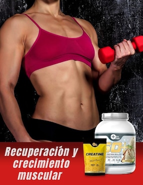 Kit de suplementación Fit Nutrition con proteína whey y creatina monohidratada sabor vainilla de 2.2 kg