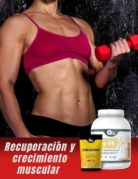 Kit de suplementación Fit Nutrition con proteína whey y creatina monohidratada sabor capuccino de 2.2 kg
