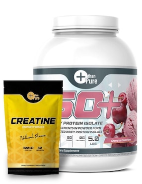 Kit de suplementación Fit Nutrition con proteína whey y creatina monohidratada sabor cereza de 2.2 kg