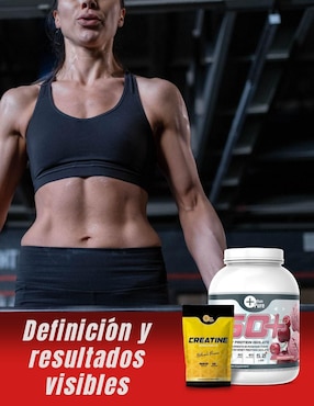 Kit de suplementación Fit Nutrition con proteína whey y creatina monohidratada sabor cereza de 2.2 kg