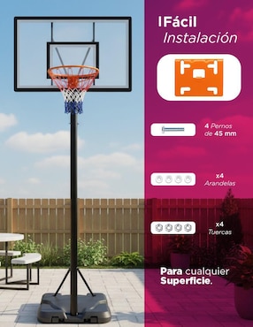 Aros y redes Vanlig Orion Street de básquetbol S-R2 adulto