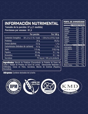 Proteína whey scifit con 24 g de proteína sabor helado de chocolate suizo de 2.27 kg (5 lb) Scifit con proteína de suero de leche aislado sabor helado de chocolate suizo de 2.27 kg