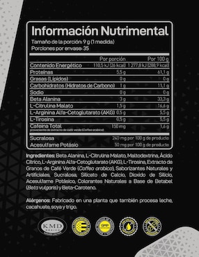 Pre-entreno F5 Forzagen con cafeína sabor sandia de 315 g