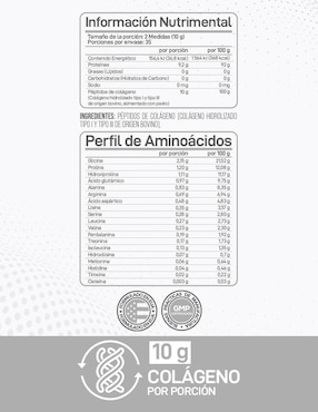 Péptidos de colágeno Forzagen con colágeno sin sabor de 350 g