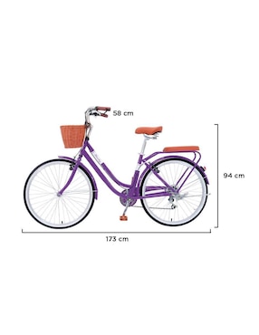 Bicicleta urbana Vanlig rodada 26 para mujer