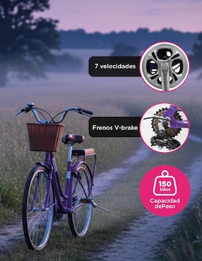 Bicicleta urbana Vanlig rodada 26 para mujer