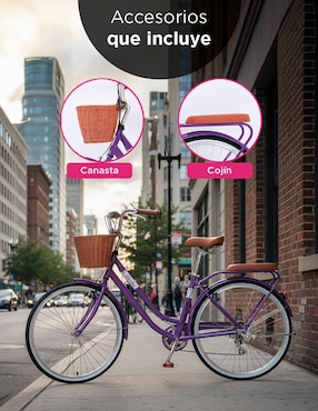 Bicicleta urbana Vanlig rodada 26 para mujer