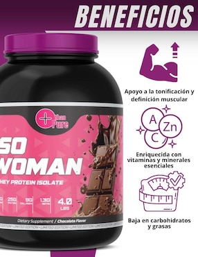 Kit de suplementos alimenticios Proteina ISO Woman + Creatine Fit Nutrition