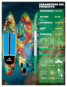 Tabla surf Level Fitness Surf Paddle Sylva adulto