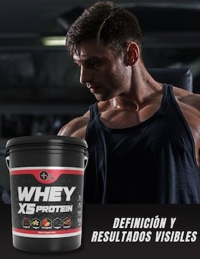 Whey X5 Fit Nutrition con proteína de suero de leche sabor natural de 5 kg
