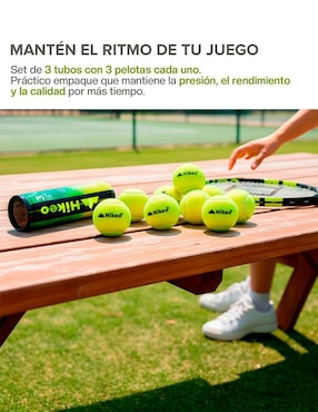 Set de pelotas Hikeo para pádel adulto