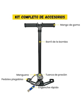 Bomba de aire manual Lab.G para fútbol