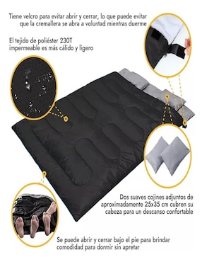 Bolsa de dormir Belug unisex