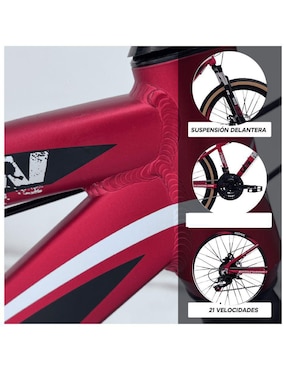 Bicicleta de montaña Monk rodada 26 Inxss unisex