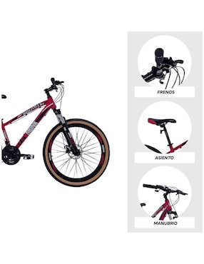 Bicicleta de montaña Monk rodada 26 Inxss unisex