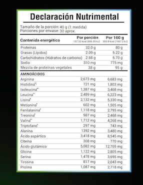 Proteína vegana Amarte Labs sabor vainilla de 1.2 kg