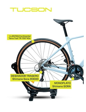 Bicicleta de montaña Gravel rodada 700 unisex