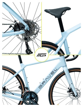 Bicicleta de montaña Gravel rodada 700 unisex