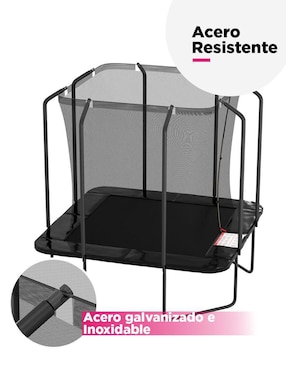 Trampolín Vanlig Jumpbox 8FT Red Envolvente y Rebote Controlado