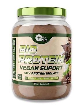 Bio protein vegana More Than Pure con proteína de soya con aminoácidos sabor chocolate de 1.8 kg