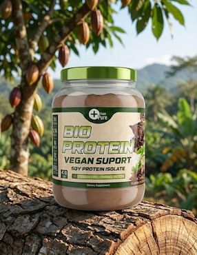 Bio protein vegana More Than Pure con proteína de soya con aminoácidos sabor chocolate de 1.8 kg