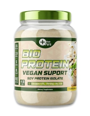 Bio protein vegana More Than Pure con proteína de soya con aminoácidos sabor vainilla de 1.8 kg
