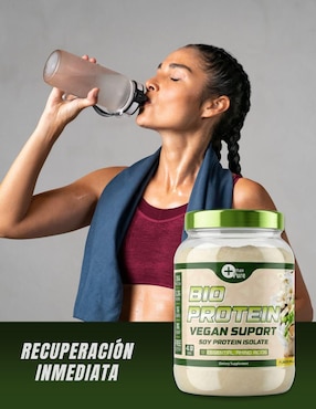 Bio protein vegana More Than Pure con proteína de soya con aminoácidos sabor vainilla de 1.8 kg