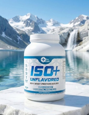 Iso+ Unflavored More Than Pure con proteína de suero de leche aislado de 2.2 kg
