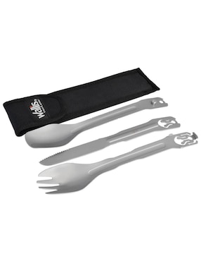 Cubiertos Wallis para campismo de acero inoxidable 3 piezas