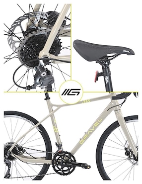 Bicicleta de ruta Gravel rodada 700 unisex