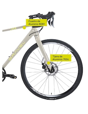 Bicicleta de ruta Gravel rodada 700 unisex