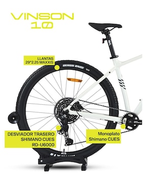 Bicicleta de montaña Gravel rodada 29 Vinson unisex