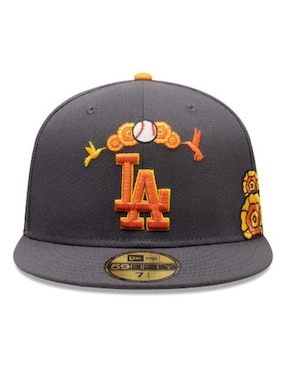 Gorra visera plana cerrada para Béisbol New Era Día de Muertos Los Angeles Dodgers unisex