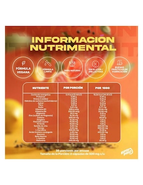 Quemador de Grasa Day Brn BPN PRO con CBD y CBG 60 cáp