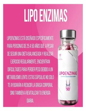 Lipoenzimas Natura con multivitaminico de 90 cápsulas