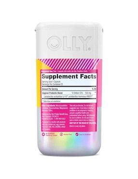 Olly Happy Hoo-Ha Olly con probióticos de 25 cápsulas