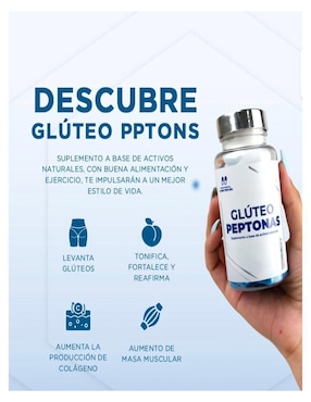 Set de suplementos alimenticios Glúteo peptonas + Reductor Abdominal Natura con multivitaminico