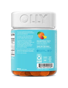 Multivitamínico prenatal Ácido Fólico + DHA 84 gomitas Vitaminas Mujer Olly sabor Frambuesa