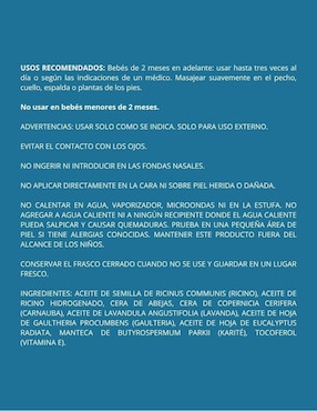Bálsamo calmante para el pecho Zarbee's con eucalipto sin sabor de 42 g