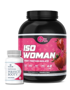 Iso Woman+Peptonas More Than Pure con colágeno sabor Fresa de 2.2 kg