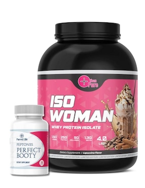 Iso Woman+Peptonas More Than Pure con colágeno sabor capuccino de 2.2 kg