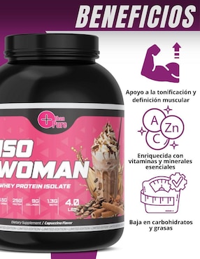 Iso Woman+Peptonas More Than Pure con colágeno sabor capuccino de 2.2 kg
