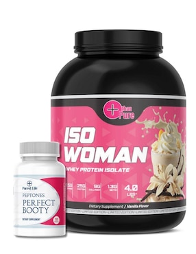 Iso Woman+Peptonas More Than Pure con colágeno sabor vainilla de 2.2 kg