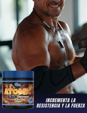 Preentreno Atomic Black More Than Pure con cafeína sabor blueberry de 300 G
