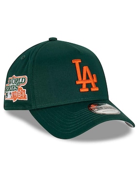 Gorra visera curva snapback para béisbol New Era Copper Green Los Angeles Dodgers para adulto