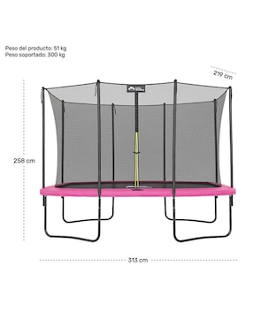 Trampolín Rectangular 10 FT Little Monkey