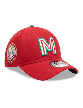 Gorra visera curva cerrada para béisbol New Era México unisex